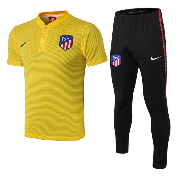 Polo Conjunto Completo Atletico Madrid 2018-2019 Amarillo